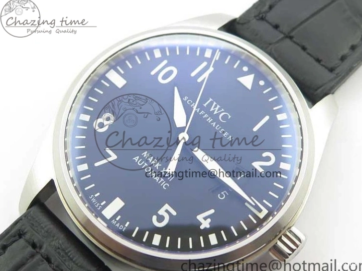 MIROTIME 0723 Affordable Mark XVII IW326501 FKF 1:1 Best Edition Black Dial on Black Leather Strap 7131